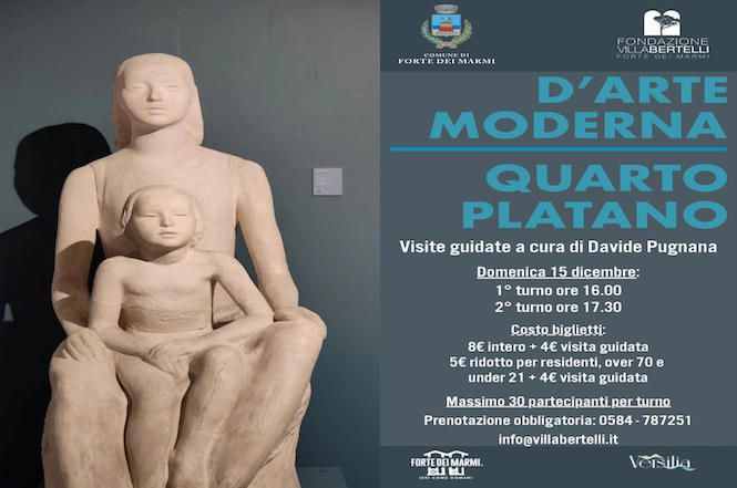 Due visite guidate al Museo Quarto Platano di Villa Bertelli