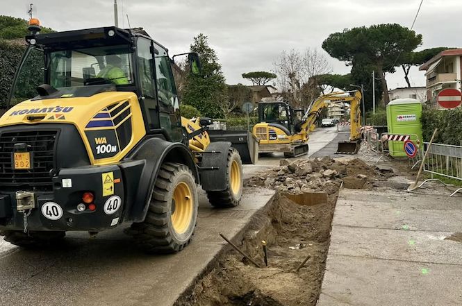 Lavori in corso in via Marconi a Lido per un investimento di 300mila euro