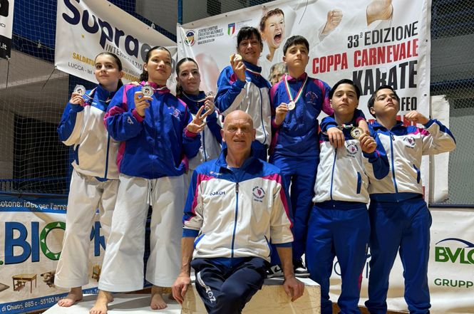 Coppa Carnevale di karate, successi per lo Spazio Sport Forte dei Marmi