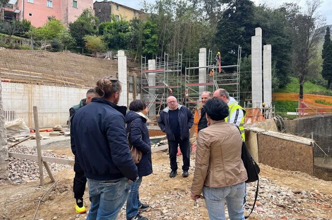 Seravezza, sopralluogo sui cantieri da parte del sindaco Alessandrini