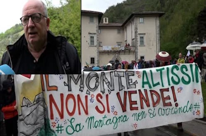 Partecipata manifestazione in difesa del monte Altissimo