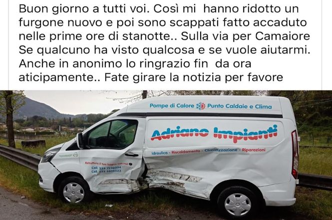 Telecamere provvidenziali per fare giustizia di un furgone che era stato distrutto