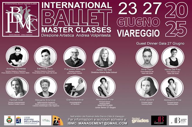 C'è tempo fino a domani per iscriversi al Ballet Master Classes 2025