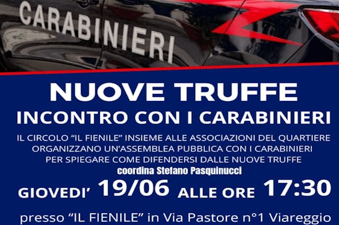 Difendersi dalle truffe: incontro al Fienile con i Carabinieri