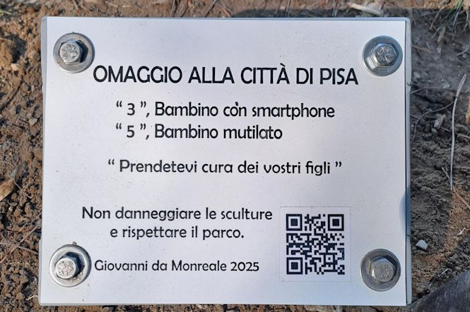 "3" diventa l'amichetto di "5 mutilato". A Pisa la nuova opera di Monreale