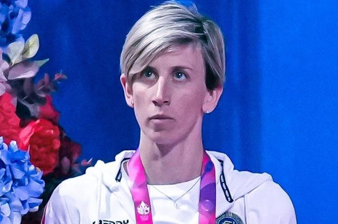 L’allenatrice della Motto Francesca Cupisti ai Mondiali Junior con la Nazionale di ritmica