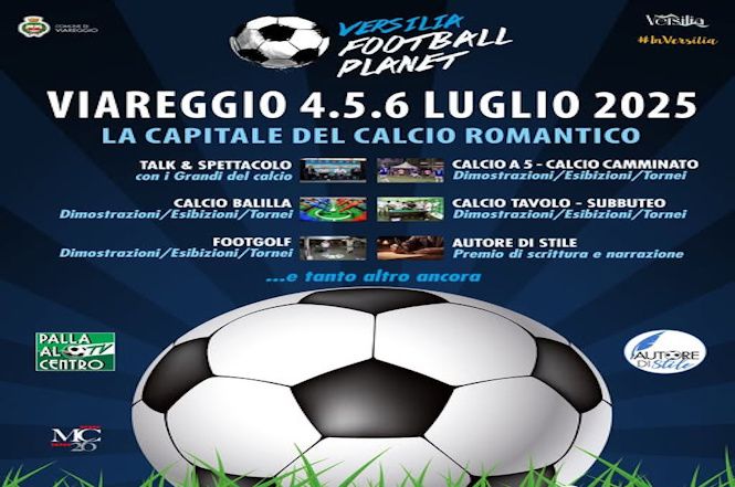 E' iniziato oggi il Versilia Football Planet, l'evento che celebra il calcio