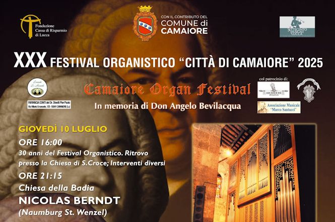 Il festival organistico Città di Camaiore festeggia 30 anni di musica