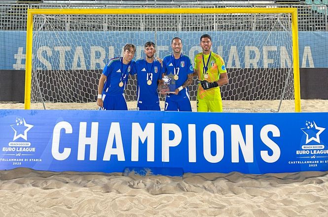 Nazionale, ottima prestazione dei moschettieri del Viareggio Beach Soccer