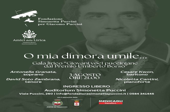 Domenica 3 agosto Galà Lirico Premio Umberto Borsò
