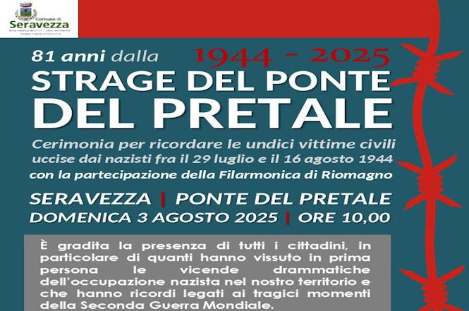 Domenica  al Ponte del Pretale commemorazione della strage nazista