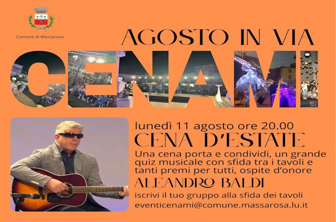 "Ceniamo insieme in via Cenami" rinciata al 27 agosto