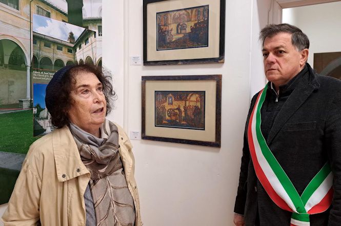 Laura Sartori ha donato due dipinti del nonno Federico