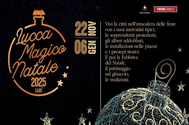 Oggi alle 17 Lucca accende il suo Magico Natale