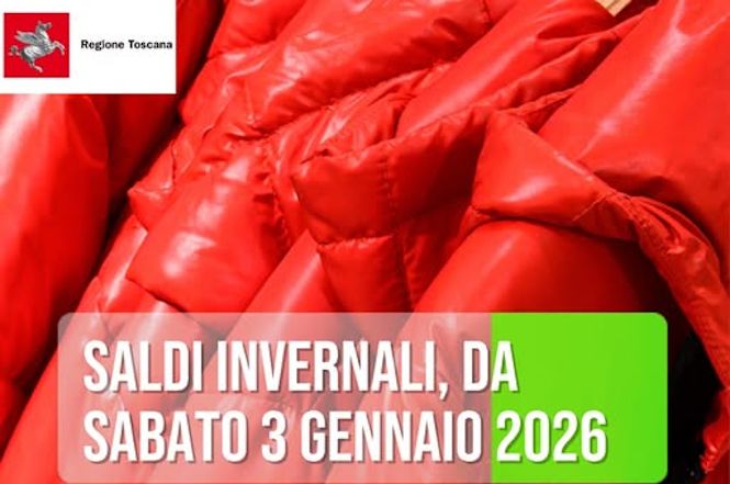 Saldi 2026 in Toscana dal 3 gennaio al 3 marzo