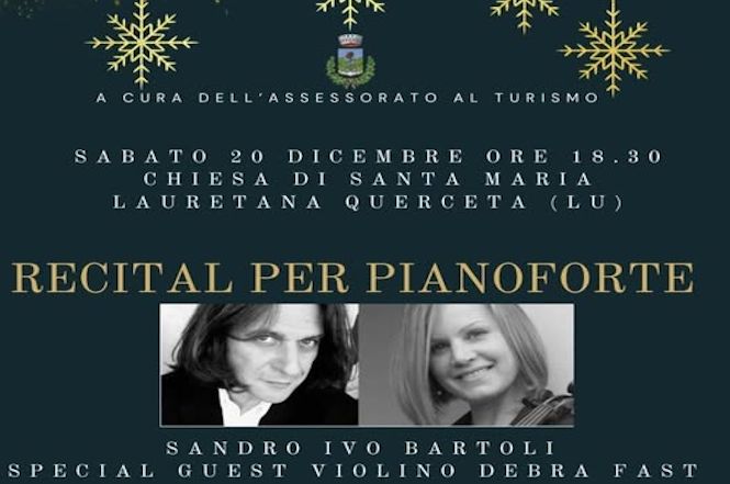 Stasera recital alla Chiesa di Santa Maria Lauretana