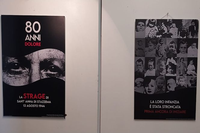 Inaugrata la mostra  "Per non Dimenticare - La Strage di Sant'Anna di Stazzema"