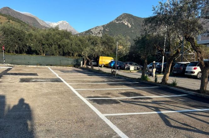 Pronto il nuovo parcheggio in via de Gasperi a Marzocchino