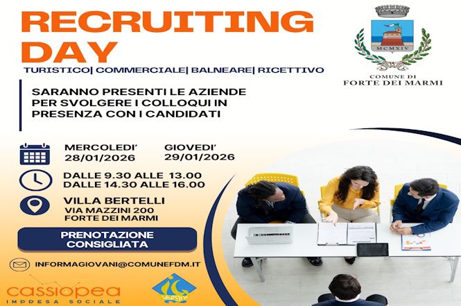 40 aziende a Villa Bertelli per "recrutare" giovani lavoratori