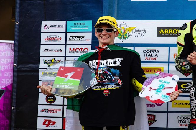 Thomas Benetti da Stazzema, esordirà nel Campionato Mondiale FIM Sportbike