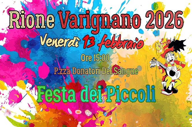 13 febbraio, festa per i bambini del Rione Varignano