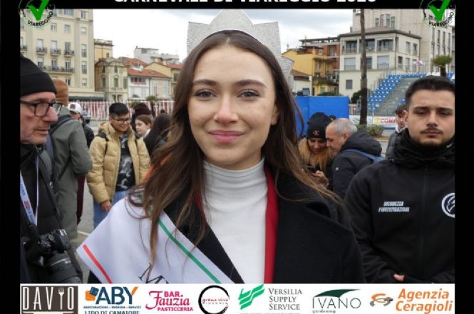 Carnevale, tra tante nuvole la stella di Miss Italia Katia Buchicchio