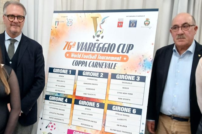 Ecco i gironi della 76.a Viareggio Cup