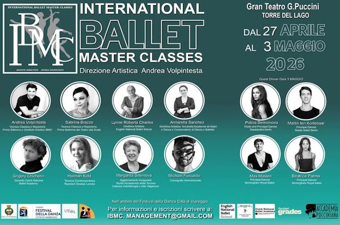 Le IBMC 2026 tornano a Viareggio per la VI Edizione del Festival della Danza