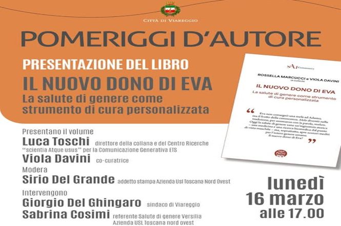Per "Pomeriggi d'Autore" i presenta oggi il libro "Il nuovo dono di Eva"