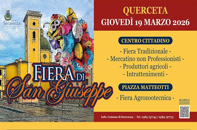 Domani torna la Fiera di San Giuseppe nel centro di Querceta