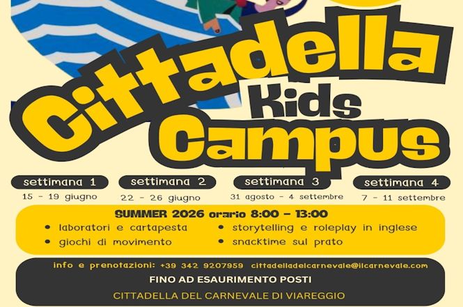Un'estate in Cittadella per i bambini di Viareggio