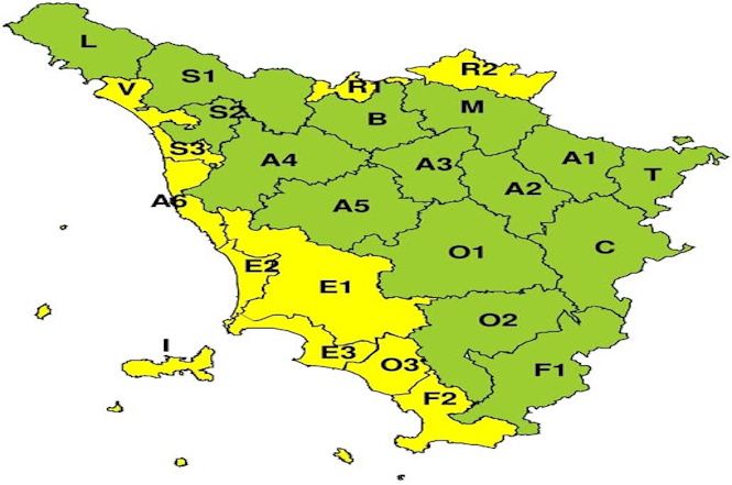 Allerta meteo in Versilia per oggi e domani