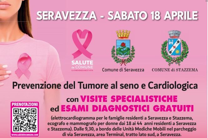 Seravezza doppia la giornata della prevenzione: con il seno il cuore