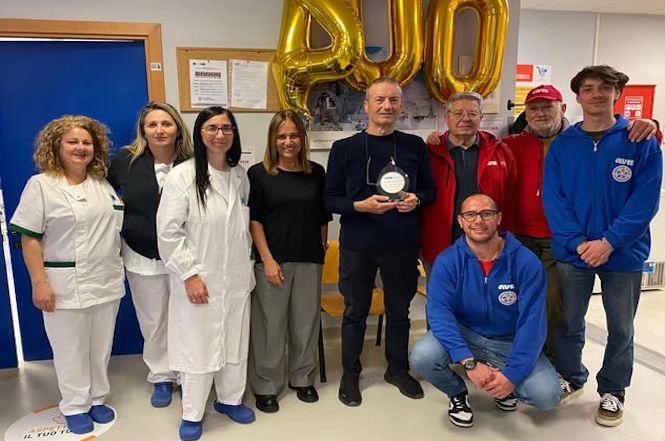 Avis festeggia le 400 donazioni di Eugenio Calamti