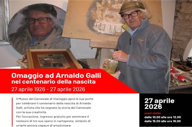 Il 27 aprile il Carnevale omaggia Arnaldo Galli