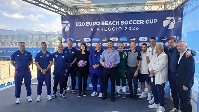 Al via l’Europeo Under 20, Viareggio capitale internazionale del beach soccer