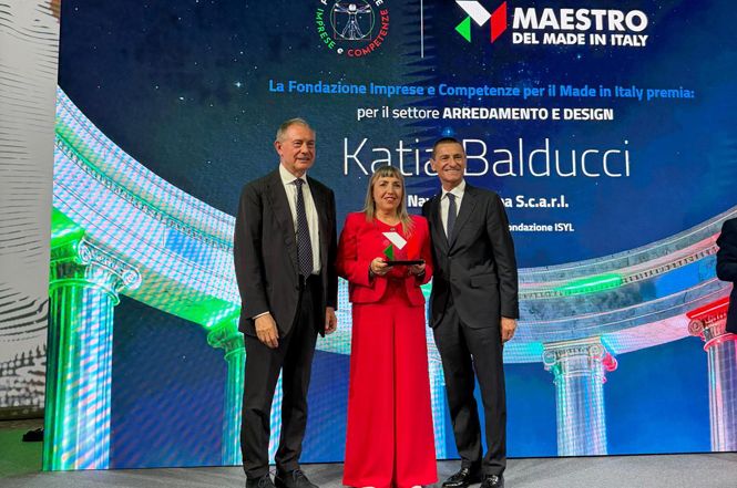 Katia Balducci premiata “Maestro del Made in Italy”