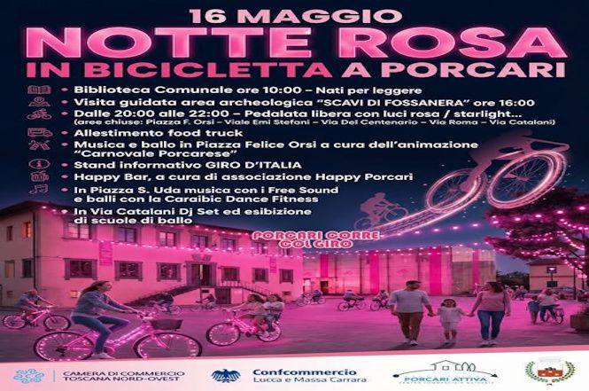 Anche a Porcari tante iniziative per il Giro d'Italia a partire dal 16 maggio