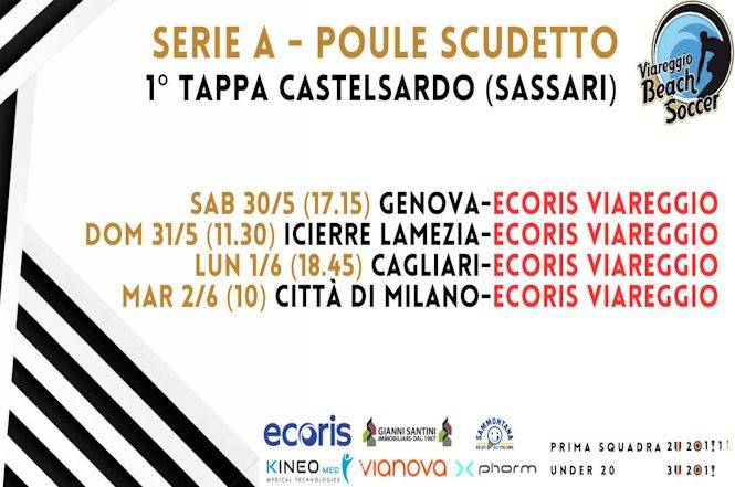 Tutto pronto per il beach soccer targato Ecoris Viareggio
