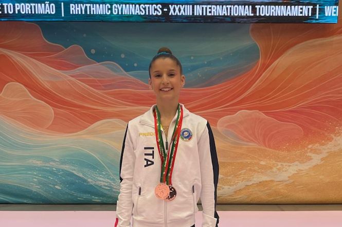 Raffaello Motto di bronzo a Portimao al torneo internazionale di ginnastica ritmica