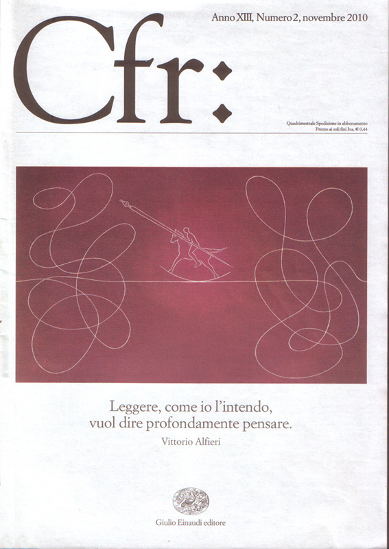 Valente Taddei illustra il periodico Einaudi 'Cfr:'