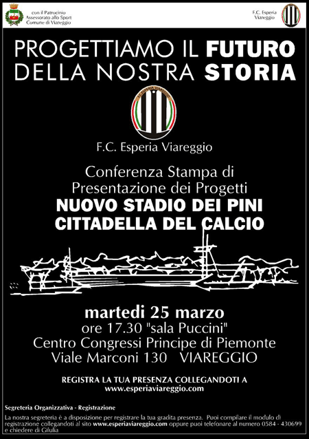 Conferenza Stampa di presentazione dei progetti Nuovo Stadio dei Pini- Cittadella del calcio