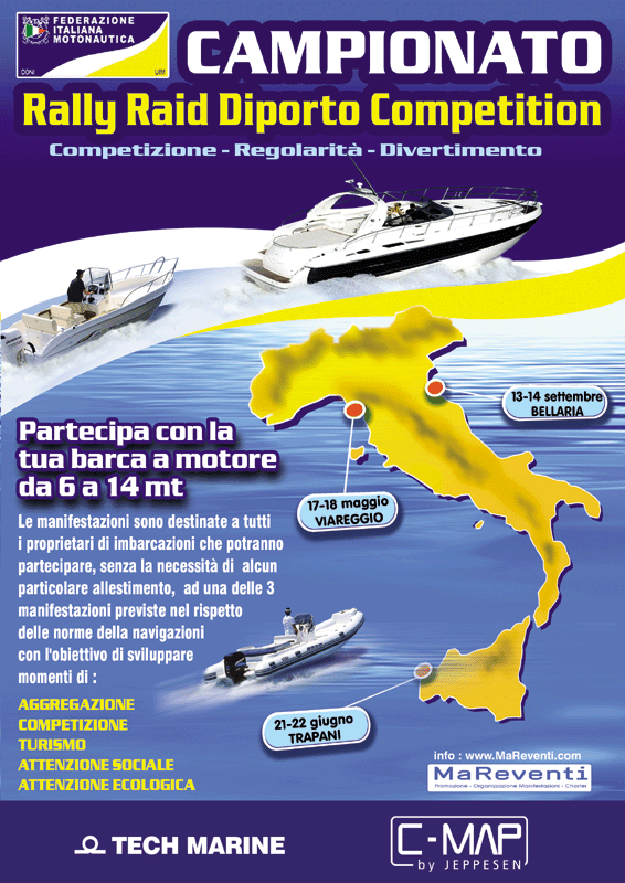 Hai una barca ? Partecipa al Campionato Rally raid Competition