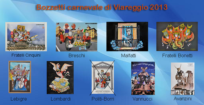 I Bozzetti del Carnevale 2013