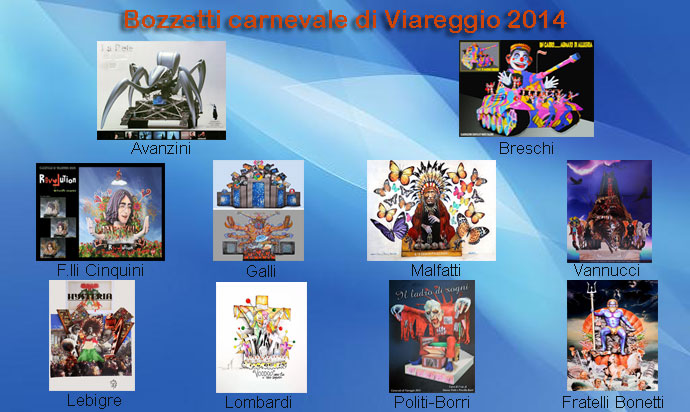 I Bozzetti del Carnevale 2014