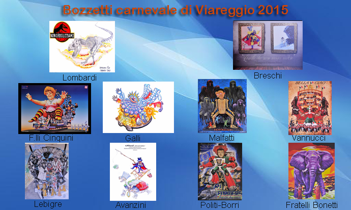 I Bozzetti del Carnevale 2015
